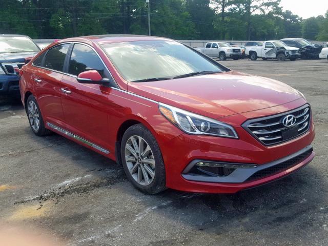 5NPE34AF7HH571328 - 2017 HYUNDAI SONATA SPO RED photo 1