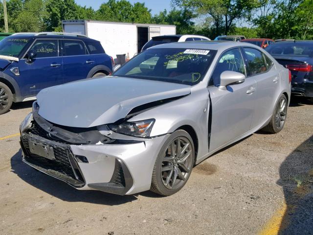 JTHCE1D27H5013437 - 2017 LEXUS IS 350 SILVER photo 2