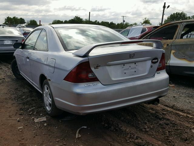 1HGEM21271L047940 - 2001 HONDA CIVIC DX SILVER photo 3