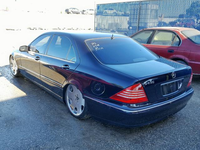 WDBNG83J13A342347 - 2003 MERCEDES-BENZ S 430 4MAT PURPLE photo 3