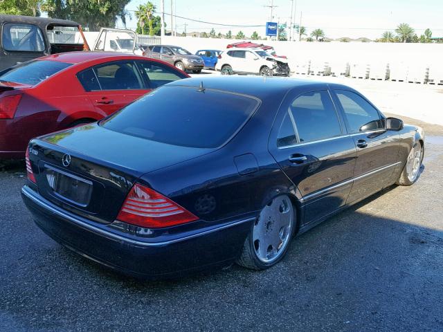 WDBNG83J13A342347 - 2003 MERCEDES-BENZ S 430 4MAT PURPLE photo 4