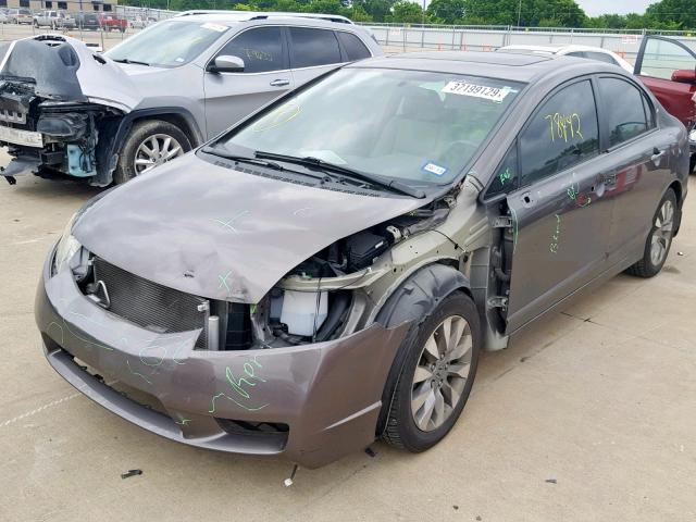 19XFA1F95AE056026 - 2010 HONDA CIVIC EXL GRAY photo 9