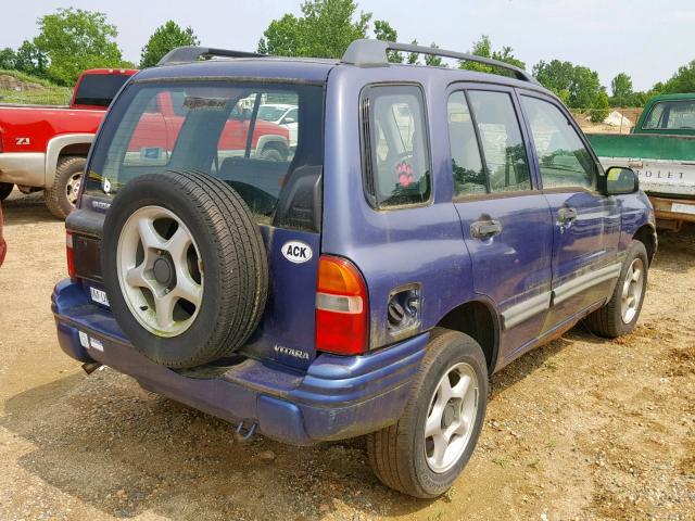 2S3TD52V7X6102261 - 1999 SUZUKI VITARA JX PURPLE photo 4