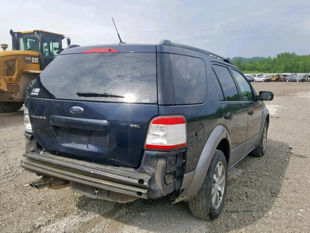 1FMDK02WX8GA29324 - 2008 FORD TAURUS X S BLUE photo 4