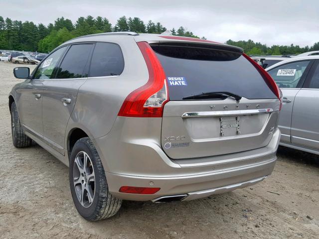 YV4902RK6F2662697 - 2015 VOLVO XC60 T6 BEIGE photo 3