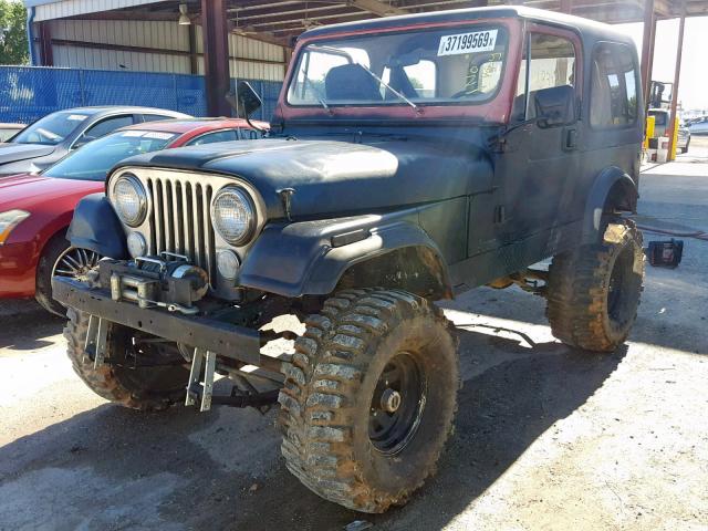 1JCCM87E8FT153393 - 1985 JEEP JEEP CJ7 BLACK photo 2