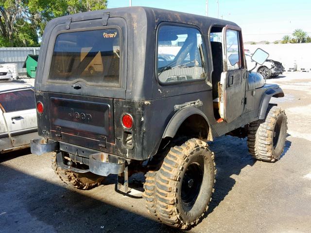 1JCCM87E8FT153393 - 1985 JEEP JEEP CJ7 BLACK photo 4