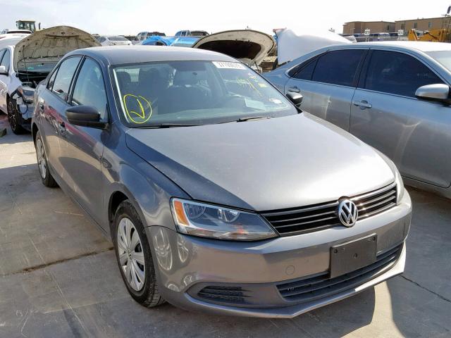 3VW2K7AJ7DM400799 - 2013 VOLKSWAGEN JETTA BASE GRAY photo 1