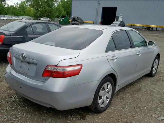 4T1BE46K47U149052 - 2007 TOYOTA CAMRY NEW SILVER photo 4