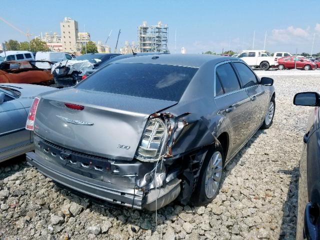 2C3CCAAG6EH345627 - 2014 CHRYSLER 300 GRAY photo 4