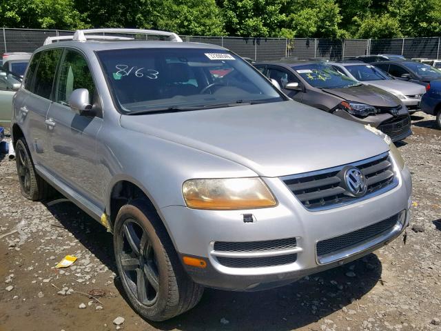 WVGMM77L45D019306 - 2005 VOLKSWAGEN TOUAREG 4. SILVER photo 1