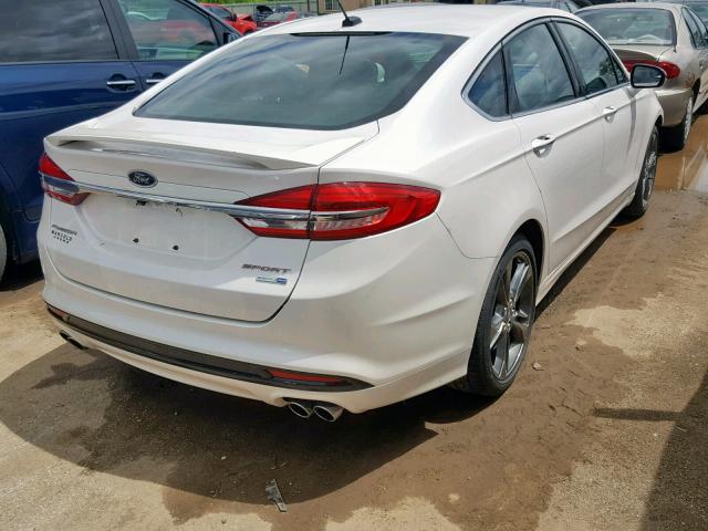 3FA6P0VP2HR240857 - 2017 FORD FUSION SPO WHITE photo 4