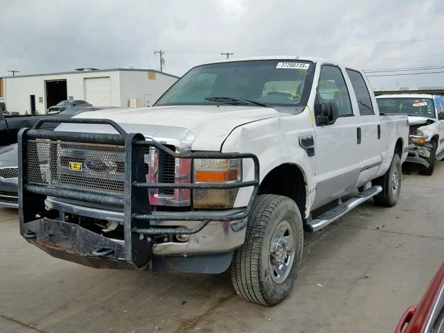 1FTSW21509EA12856 - 2009 FORD F250 SUPER WHITE photo 2