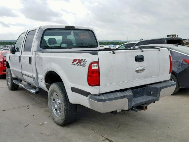 1FTSW21509EA12856 - 2009 FORD F250 SUPER WHITE photo 3