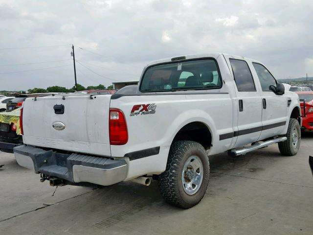 1FTSW21509EA12856 - 2009 FORD F250 SUPER WHITE photo 4