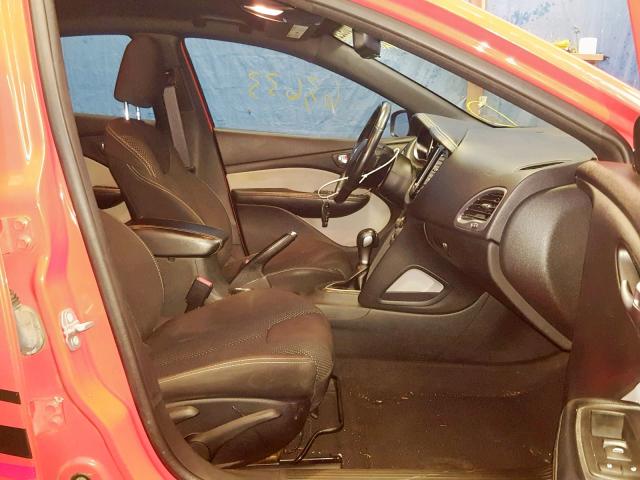 1C3CDFBBXFD224434 - 2015 DODGE DART SXT ORANGE photo 5