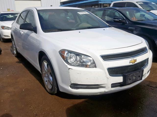 1G1ZA5EU5CF262524 - 2012 CHEVROLET MALIBU LS WHITE photo 1