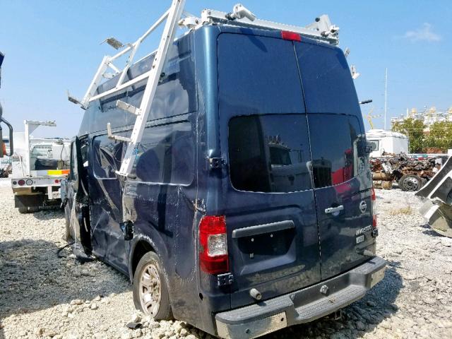 1N6BF0LY5DN106412 - 2013 NISSAN NV 2500 CHARCOAL photo 3