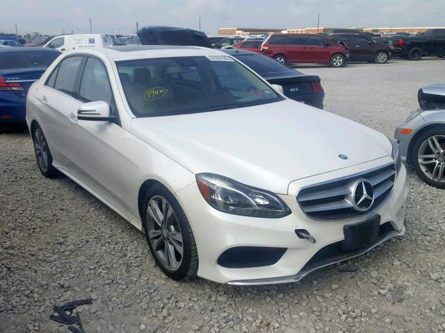 WDDHF5KB9EA975407 - 2014 MERCEDES-BENZ E 350 WHITE photo 1