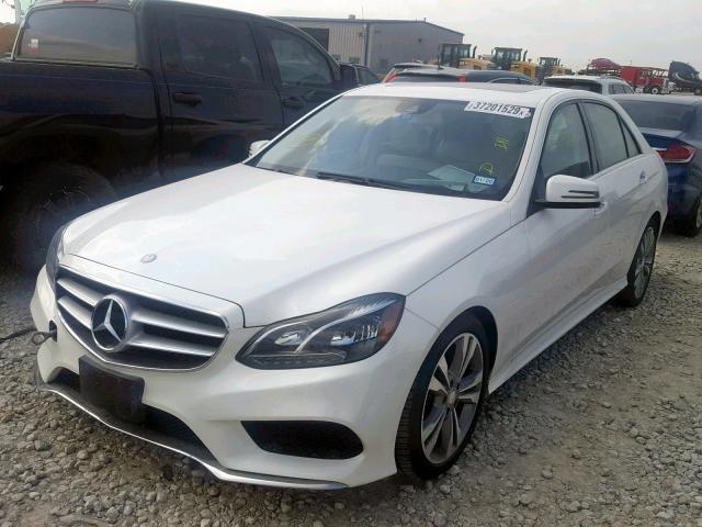 WDDHF5KB9EA975407 - 2014 MERCEDES-BENZ E 350 WHITE photo 2