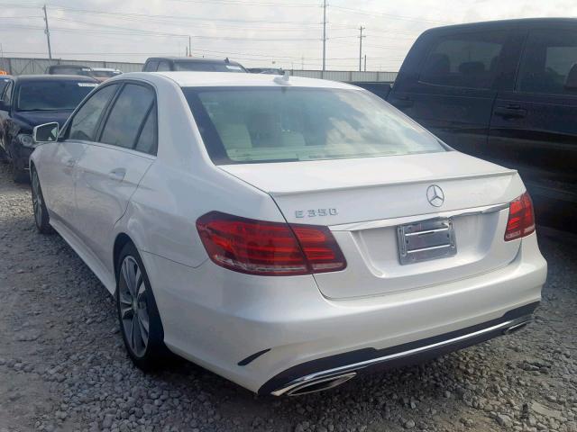 WDDHF5KB9EA975407 - 2014 MERCEDES-BENZ E 350 WHITE photo 3