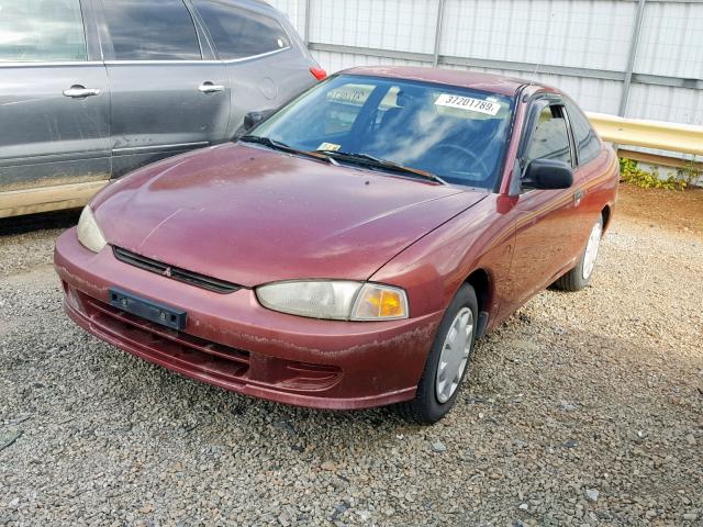 JA3AY11A5YU019656 - 2000 MITSUBISHI MIRAGE DE MAROON photo 2