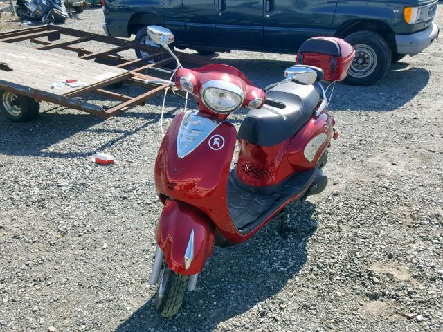 LXDTCKP0XB28G0044 - 2011 DONG SCOOTER RED photo 2