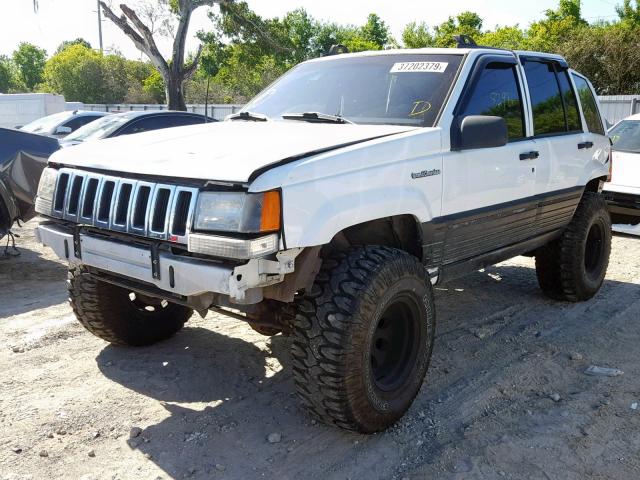 1J4GZ58YXPC638643 - 1993 JEEP GRAND CHER WHITE photo 2