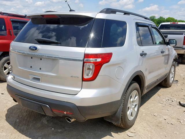 1FMHK8B89CGA92344 - 2012 FORD EXPLORER SILVER photo 4