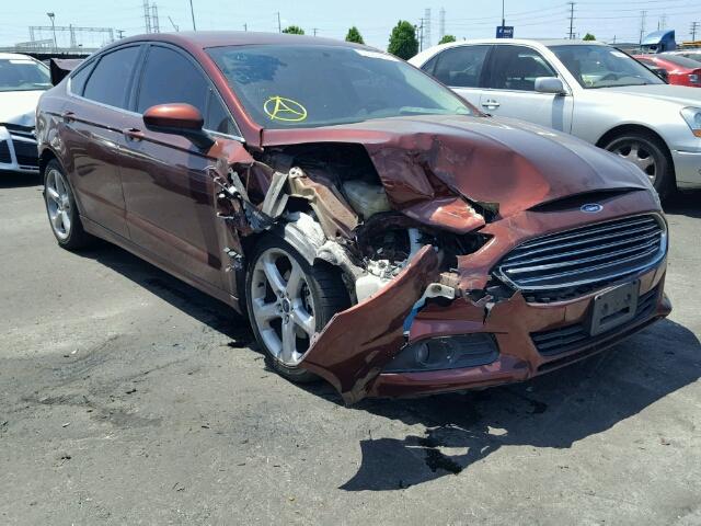 3FA6P0G74GR106217 - 2016 FORD FUSION S ORANGE photo 1