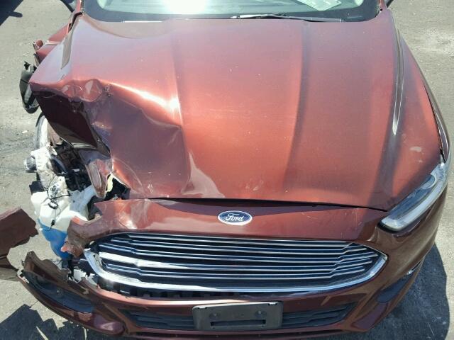 3FA6P0G74GR106217 - 2016 FORD FUSION S ORANGE photo 7