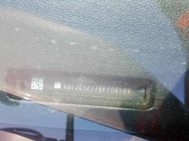 1G1ZC5E17BF106564 - 2011 CHEVROLET MALIBU 1LT BROWN photo 10