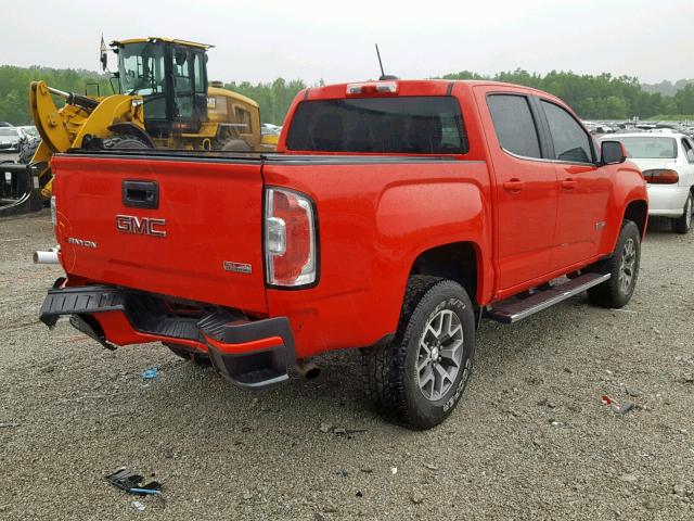 1GTG6BE33F1143331 - 2015 GMC CANYON SLE RED photo 4