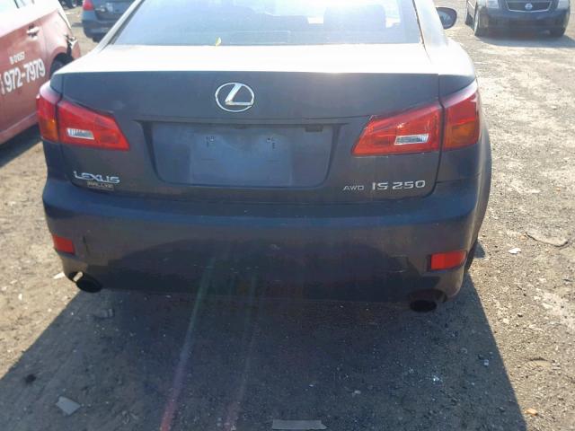 JTHCK262785022117 - 2008 LEXUS IS 250 BLACK photo 9