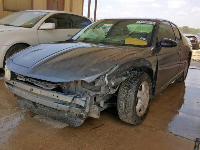 2G1WX12K259178704 - 2005 CHEVROLET MONTE CARL GRAY photo 2