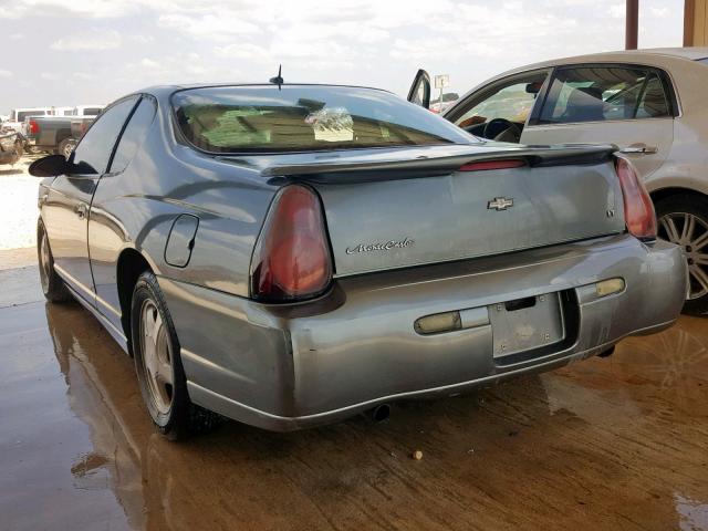 2G1WX12K259178704 - 2005 CHEVROLET MONTE CARL GRAY photo 3