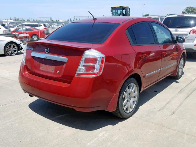 3N1AB6AP9CL748141 - 2012 NISSAN SENTRA 2.0 RED photo 4