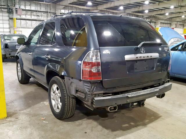 2HNYD18865H519803 - 2005 ACURA MDX TOURIN BLUE photo 3