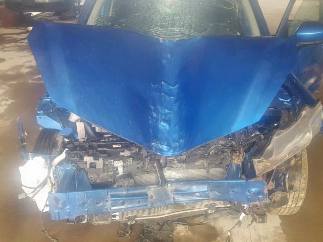 3MYDLBYV0KY505597 - 2019 TOYOTA YARIS L BLUE photo 7