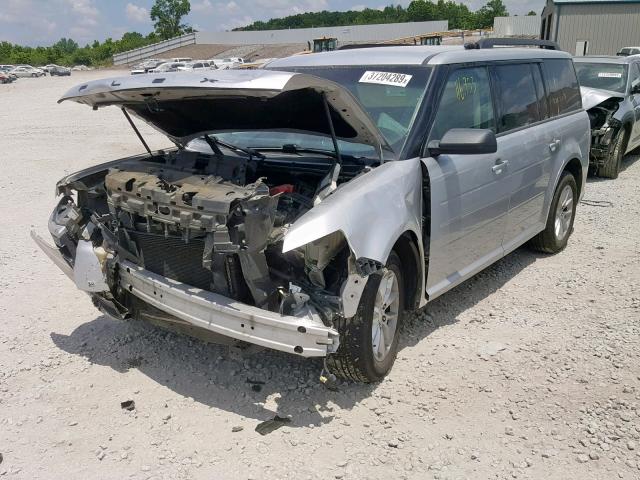 2FMGK5B80EBD32479 - 2014 FORD FLEX SE SILVER photo 2