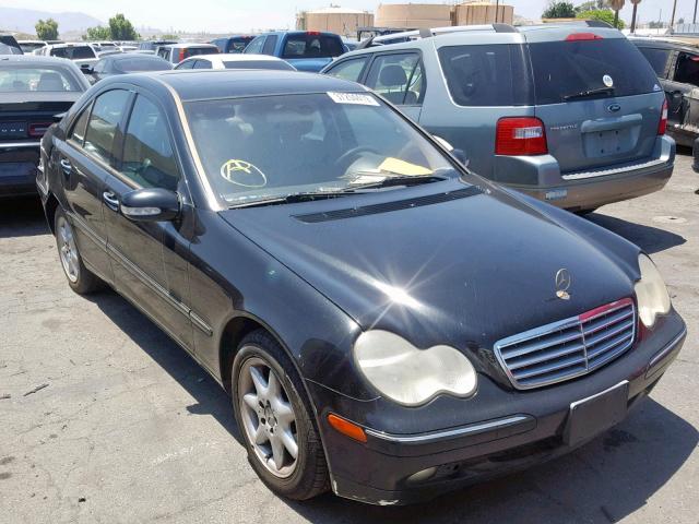 WDBRF61J04E018179 - 2004 MERCEDES-BENZ C 240 BLACK photo 1