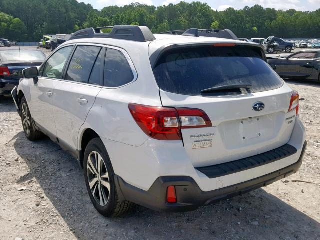 4S4BSENC7K3272416 - 2019 SUBARU OUTBACK 3. WHITE photo 3