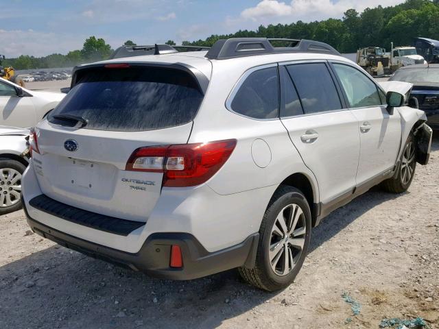 4S4BSENC7K3272416 - 2019 SUBARU OUTBACK 3. WHITE photo 4