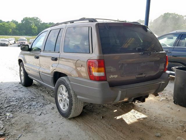 1J4GX48N31C562731 - 2001 JEEP GRAND CHER BROWN photo 3