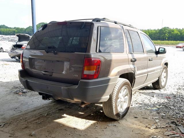 1J4GX48N31C562731 - 2001 JEEP GRAND CHER BROWN photo 4