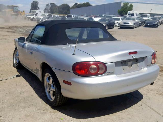 JM1NB353310217399 - 2001 MAZDA MX-5 MIATA SILVER photo 3