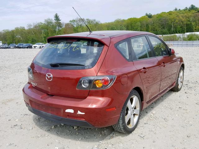 JM1BK344261543810 - 2006 MAZDA 3 HATCHBAC RED photo 4