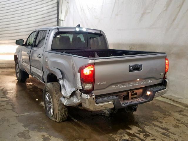 3TMCZ5AN2KM229032 - 2019 TOYOTA TACOMA DOU GRAY photo 3