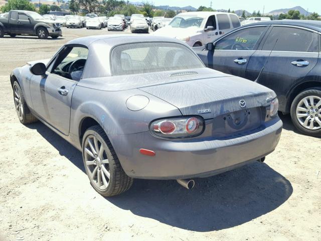 JM1NC26F280145802 - 2008 MAZDA MX-5 MIATA GRAY photo 3