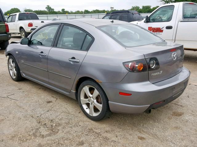 JM1BK123651298670 - 2005 MAZDA 3 S GRAY photo 3